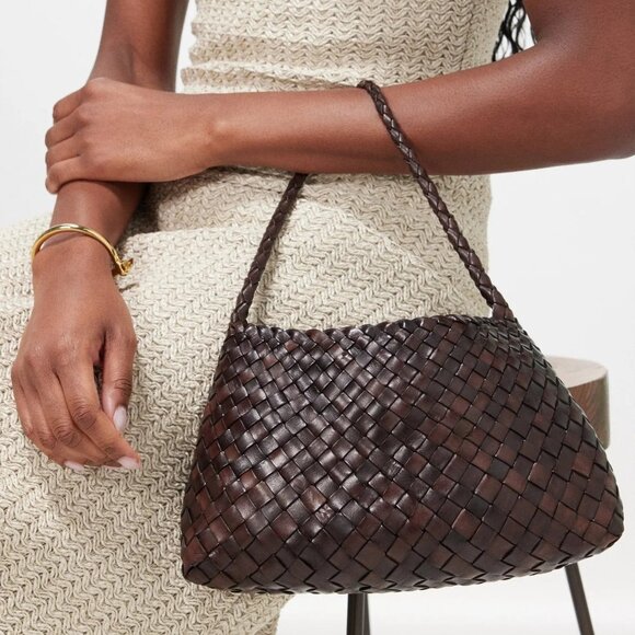 Dragon Diffusion Handbags - DRAGON DIFFUSION Rosanna shoulder chocolate brown bag